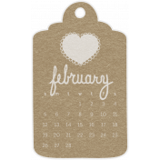 Toolbox Calendar- February Doodle Date Tag 2