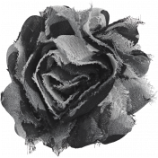 Bad Day- Black Fabric Flower