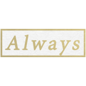 Our Special Day- Word Snippet- Always