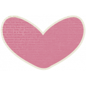 A Mother's Love- Pink Heart #3 With Text