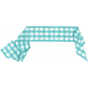 Summer Day- Teal Gingham Ribbon