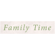 Back To Nature- Word Snippet- Family Time