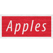 Enchanting Autumn- Apples Word Art