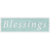 Enchanting Autumn- Blessings Word Art