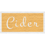 Enchanting Autumn- Cider Word Art