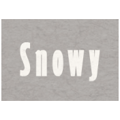 Memories & Traditions- Snowy Word Art