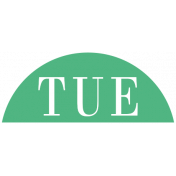 Toolbox Calendar- Date Sticker Kit- Days- Green Tuesday