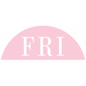 Toolbox Calendar- Date Sticker Kit- Days- Light Pink Friday