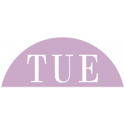Toolbox Calendar- Date Sticker Kit- Days- Light Purple Tuesday