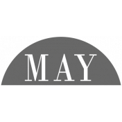Toolbox Calendar- Date Sticker Kit- Months- Black May