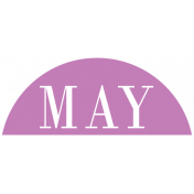 Toolbox Calendar- Date Sticker Kit- Months- Fuschia May