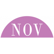 Toolbox Calendar- Date Sticker Kit- Months- Fuschia November