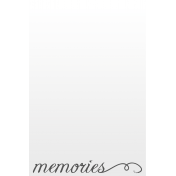 Toolbox Journal Cards Vellum 1- 4x6 Memories