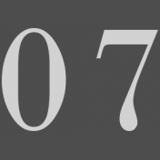 Toolbox Calendar- Date Sticker Kit- Numbers- 07 