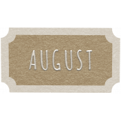 Toolbox Calendar- August Ticket Brown
