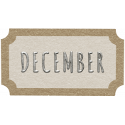 Toolbox Calendar- December Ticket White