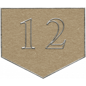 Toolbox Calendar- Arrow Number 12 Brown