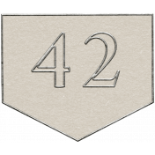 Toolbox Calendar- Arrow Number 42 White