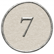 Toolbox Calendar- Dot Number 7 White