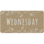 Toolbox Calendar- Wednesday Floral Date Tag 01