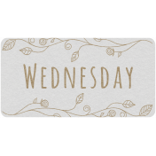 Toolbox Calendar- Wednesday Floral Date Tag 02