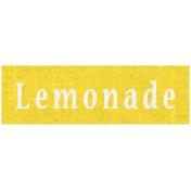 Slice of Summer- Lemonade Word Art