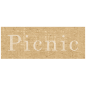 Slice of Summer- Picnic Word Art