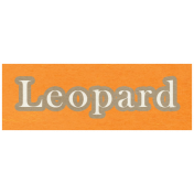 At the Zoo- Leopard Word Art