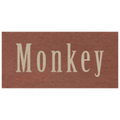 At the Zoo- Monkey Word Art