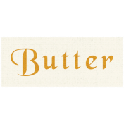 Apple Crisp- Butter Word Art