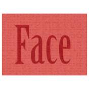 Apple Crisp- Face Word Art