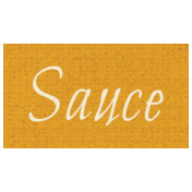 Apple Crisp- Sauce Word Art