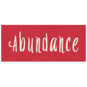 Day of Thanks- Abundance Word Art