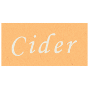 Day of Thanks- Cider Word Art