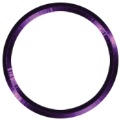 Toolbox Alphabet Bingo Chip Ring- Large Dark Purple Metal Ring