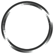Toolbox Alpha Bingo Chip Ring- Large Light Silver Metal Ring 01
