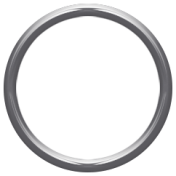 Toolbox Alphabet Bingo Chip Ring- Large Dark Gray Plastic Ring