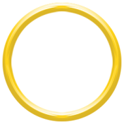 Toolbox Alphabet Bingo Chip Ring- Large Dark Yellow Plastic Ring