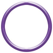 Toolbox Alphabet Bingo Chip Ring- Large Purple Plastic Ring