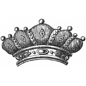 Crown Stamp Template 018