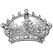 Crown Stamp Template 036