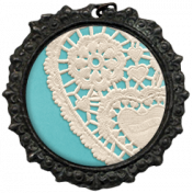 All the Princesses- Teal Doily Brad