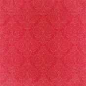 All The Princesses- Red Damask Paper