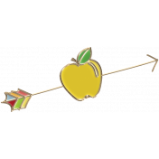 Apple Crisp- Enamel Arrow Charm 03