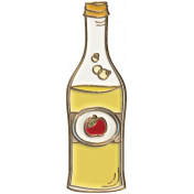 Apple Crisp- Enamel Drink Charm 06