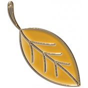 Apple Crisp- Enamel Leaf Charm 02