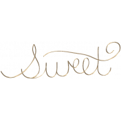 Apple Crisp- Enamel Sweet Word Art