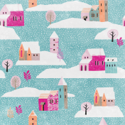 Snow & Snuggles- Village Paper 04