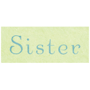 Snow & Snuggles- Sister Word Art