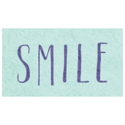 Snow & Snuggles- Smile Word Art